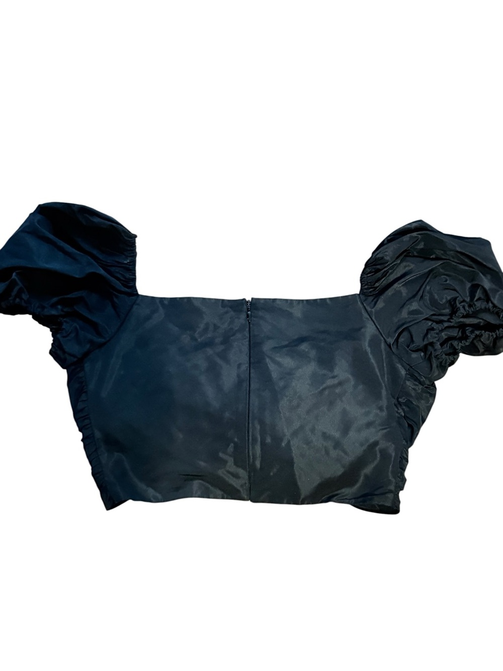 Brognano Black Bow Crop Top Size 40 - Picture 4 of 6